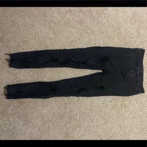 Hollister black ripped jeans